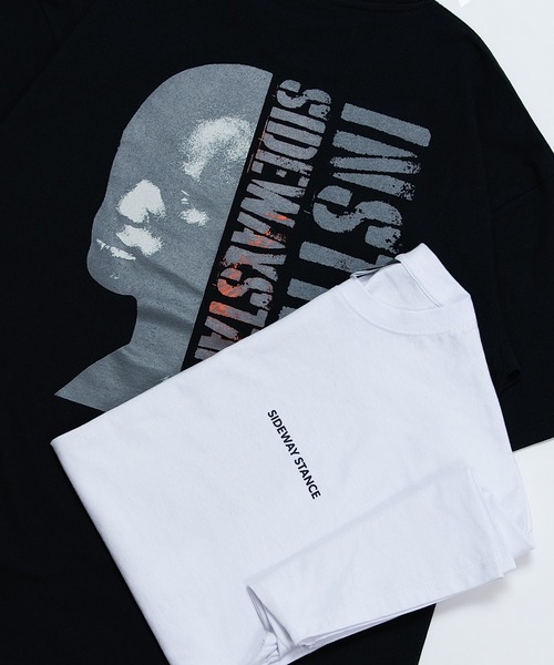 SIDEWAY STANCE（サイドウェイスタンス）の「【SIDEWAY STANCE】フォトグラフィック 半袖Tシャツ（Tシャツ/カットソー・メンズ・ブラック/ホワイト・LARGE/X-LARGE/MEDIUM/SMALL）」の11枚目の写真