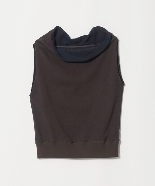 ATTISESSION(アティセッション)の「<ATTISESSION>コットン ウラケ オフショルダー スウェットトップス(Tシャツ/カットソー・レディース・ライトグレー/ダークブラウン・FREE)」の10枚目の写真
