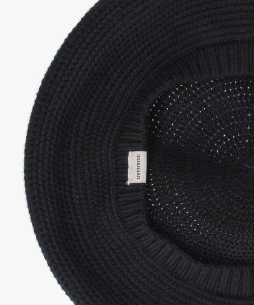 OVERRIDE(オーバーライド)の「OVERRIDE WASHABLE WOOL TAM BERET / オーバーライド(ハンチング/ベレー帽・メンズ・ブラック/ライトグレー/ライトグリーン・57~59cm)」の12枚目の写真