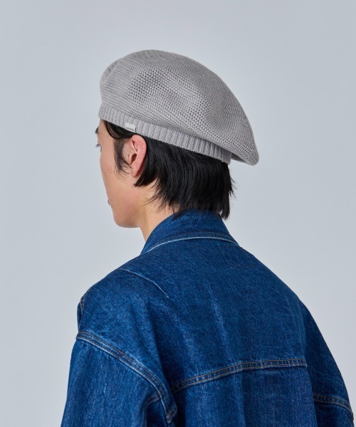 OVERRIDE(オーバーライド)の「OVERRIDE WASHABLE WOOL TAM BERET / オーバーライド(ハンチング/ベレー帽・メンズ・ブラック/ライトグレー/ライトグリーン・57~59cm)」の15枚目の写真