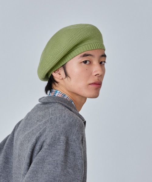 OVERRIDE(オーバーライド)の「OVERRIDE WASHABLE WOOL TAM BERET / オーバーライド(ハンチング/ベレー帽・メンズ・ブラック/ライトグレー/ライトグリーン・57~59cm)」の20枚目の写真