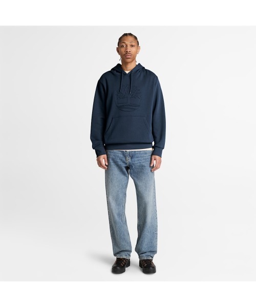 Timberland(ティンバーランド)の「ツリーロゴ パッチ ループバック フーディー メンズ(パーカー・メンズ・ダークネイビー・X-LARGE/MEDIUM/LARGE/XX-LARGE)」の2枚目の写真