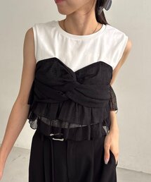 CAPRICIEUX LE'MAGE | ドットレイヤードT(Tシャツ/カットソー)