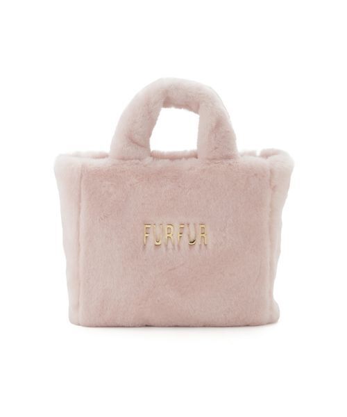 FURFUR(ファーファー)の「【限定カラー】エコファートートバッグ(トートバッグ・レディース・ブラック/チャコールグレー/アニマル/アイボリー/サックスブルー/ピンク/ダークブラウン・F)」の11枚目の写真