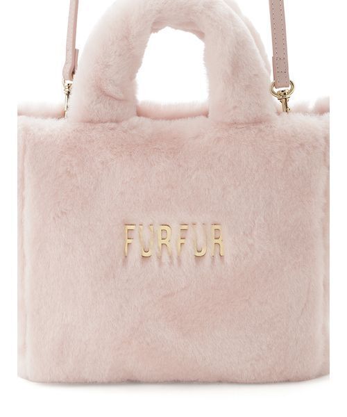 FURFUR(ファーファー)の「【限定カラー】エコファートートバッグ(トートバッグ・レディース・ブラック/チャコールグレー/アニマル/アイボリー/サックスブルー/ピンク/ダークブラウン・F)」の18枚目の写真