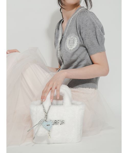 FURFUR(ファーファー)の「【限定カラー】エコファートートバッグ(トートバッグ・レディース・ブラック/チャコールグレー/アニマル/アイボリー/サックスブルー/ピンク/ダークブラウン・F)」の19枚目の写真