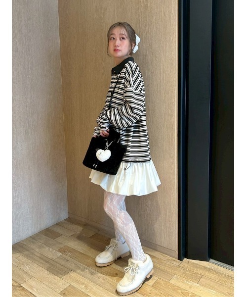 FURFUR(ファーファー)の「【限定カラー】エコファートートバッグ(トートバッグ・レディース・ブラック/チャコールグレー/アニマル/アイボリー/サックスブルー/ピンク/ダークブラウン・F)」の10枚目の写真