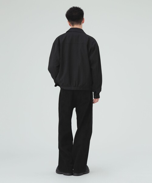 BEAMS HEART(ビームスハート)の「TRストライプ ショートブルゾン(セットアップ対応)(ブルゾン・メンズ・ブラック/チャコールグレー・SMALL/MEDIUM/LARGE)」の19枚目の写真