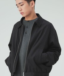TRストライプ ショートブルゾン