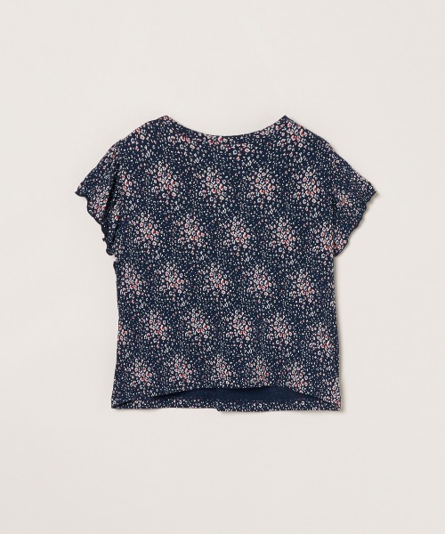 three dots(スリードッツ)の「トラベルライン ラッフルスリーブトップス(シャツ/ブラウス・レディース・マルチ・SMALL/MEDIUM)」の14枚目の写真