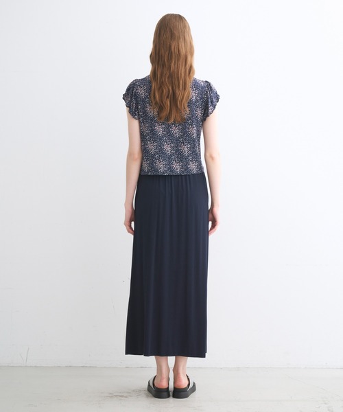 three dots(スリードッツ)の「トラベルライン ラッフルスリーブトップス(シャツ/ブラウス・レディース・マルチ・SMALL/MEDIUM)」の12枚目の写真