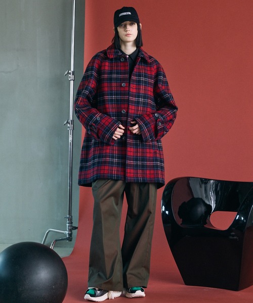 MAISON SPECIAL（メゾンスペシャル）の「《UNISEX》120/2/2 Suvin Cotton Gabardine Prime-Wide Two-Tuck Pantsパンツ/スビンコットンギャバジンプライムワイドツータックパンツ【MAISON SPECIAL/メゾンスペシャル】■セットアップ対応■（スラックス・メンズ・ブルー/チャコールグレー/ブラック/カーキ・2/1/0）」の6枚目の写真