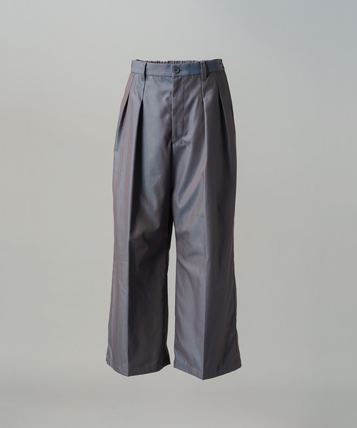 MAISON SPECIAL（メゾンスペシャル）の「《UNISEX》120/2/2 Suvin Cotton Gabardine Prime-Wide Two-Tuck Pantsパンツ/スビンコットンギャバジンプライムワイドツータックパンツ【MAISON SPECIAL/メゾンスペシャル】■セットアップ対応■（スラックス・メンズ・ブルー/チャコールグレー/ブラック/カーキ・2/1/0）」の17枚目の写真