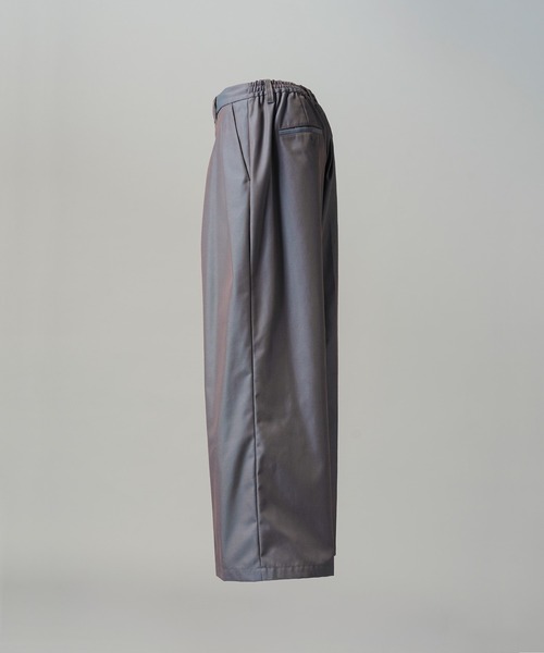 MAISON SPECIAL（メゾンスペシャル）の「《UNISEX》120/2/2 Suvin Cotton Gabardine Prime-Wide Two-Tuck Pantsパンツ/スビンコットンギャバジンプライムワイドツータックパンツ【MAISON SPECIAL/メゾンスペシャル】■セットアップ対応■（スラックス・メンズ・ブルー/チャコールグレー/ブラック/カーキ・2/1/0）」の18枚目の写真