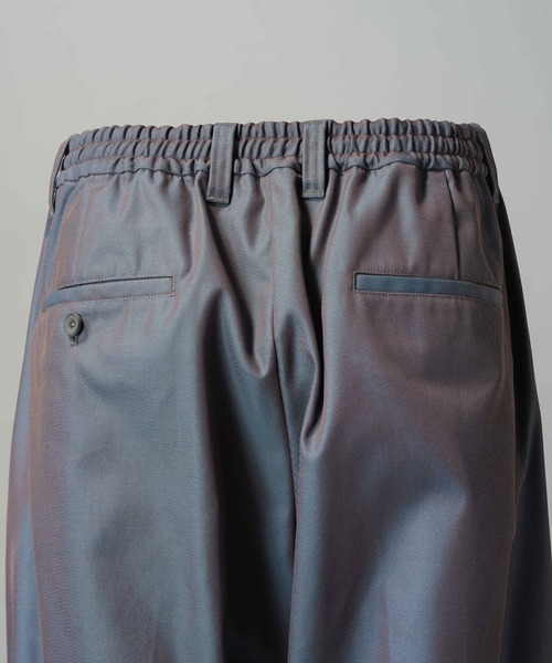 MAISON SPECIAL（メゾンスペシャル）の「《UNISEX》120/2/2 Suvin Cotton Gabardine Prime-Wide Two-Tuck Pantsパンツ/スビンコットンギャバジンプライムワイドツータックパンツ【MAISON SPECIAL/メゾンスペシャル】■セットアップ対応■（スラックス・メンズ・ブルー/チャコールグレー/ブラック/カーキ・2/1/0）」の22枚目の写真