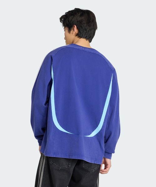 adidas(アディダス)の「チームガイスト ビンテージ長袖Tシャツ / ロンT / アディダスオリジナルス adidas Originals(Tシャツ/カットソー・メンズ・ブルー・XX-LARGE/XX-SMALL/3XL/LARGE/MEDIUM/SMALL/X-LARGE/X-SMALL)」の2枚目の写真
