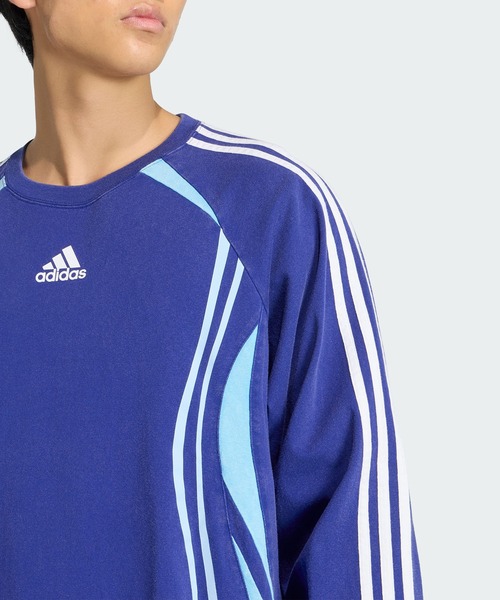 adidas(アディダス)の「チームガイスト ビンテージ長袖Tシャツ / ロンT / アディダスオリジナルス adidas Originals(Tシャツ/カットソー・メンズ・ブルー・XX-LARGE/XX-SMALL/3XL/LARGE/MEDIUM/SMALL/X-LARGE/X-SMALL)」の6枚目の写真