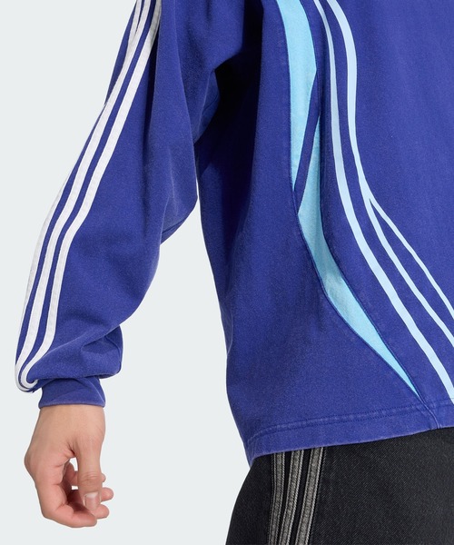 adidas(アディダス)の「チームガイスト ビンテージ長袖Tシャツ / ロンT / アディダスオリジナルス adidas Originals(Tシャツ/カットソー・メンズ・ブルー・XX-LARGE/XX-SMALL/3XL/LARGE/MEDIUM/SMALL/X-LARGE/X-SMALL)」の7枚目の写真