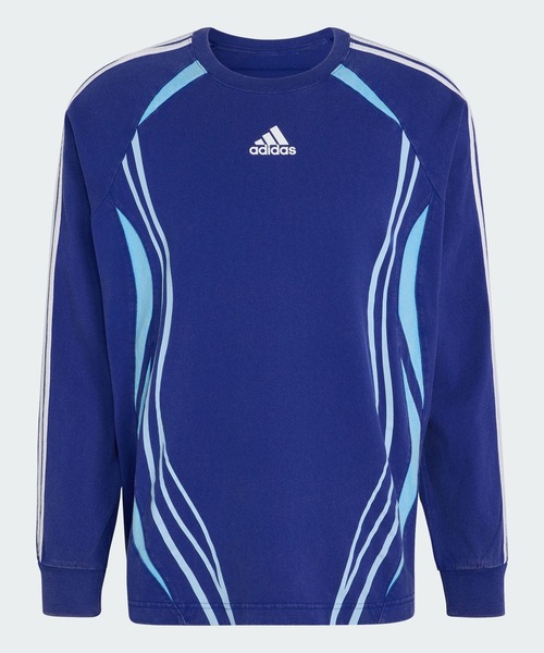 adidas(アディダス)の「チームガイスト ビンテージ長袖Tシャツ / ロンT / アディダスオリジナルス adidas Originals(Tシャツ/カットソー・メンズ・ブルー・XX-LARGE/XX-SMALL/3XL/LARGE/MEDIUM/SMALL/X-LARGE/X-SMALL)」の8枚目の写真