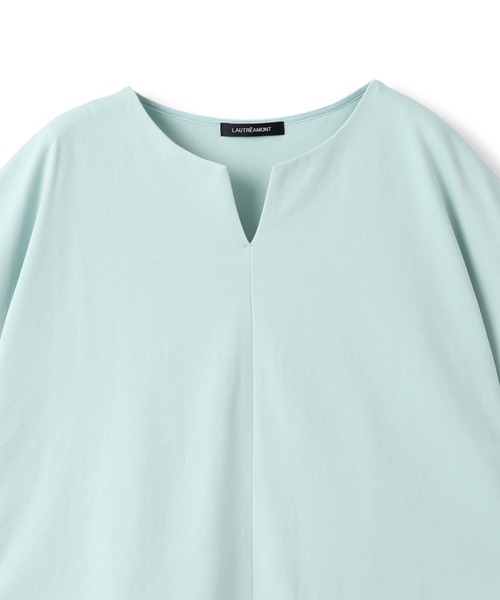 LAUTREAMONT（ロートレアモン）の「【WEB限定】≪夏の体型カバーに≫タックフレアカットソー（Tシャツ/カットソー・レディース・ブラック/ホワイト/グリーン系その他・9号）」の7枚目の写真
