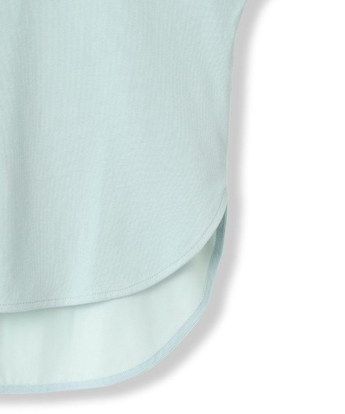 LAUTREAMONT（ロートレアモン）の「【WEB限定】≪夏の体型カバーに≫タックフレアカットソー（Tシャツ/カットソー・レディース・ブラック/ホワイト/グリーン系その他・9号）」の9枚目の写真