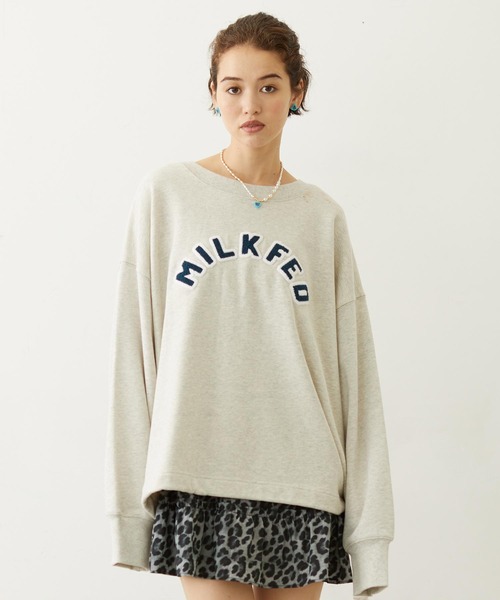 PATCH DRAWSTRING BIG SWEAT TOP（スウェット）｜MILKFED.（ミルク