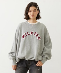 PATCH DRAWSTRING BIG SWEAT TOP