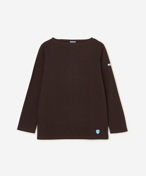 ORCIVAL(オーシバル)の「ORCIVAL | コットンロード ボートネックフレンチバスクTシャツ WOMEN(Tシャツ/カットソー・レディース・パープル/ダークブラウン/ブラック系その他/ブルー系その他5/レッド系その他/グレー系その他2/グレー系その他/グレー系その他3/パープル系その他/ブラウン系その他/ブラック/アイボリー/ホワイト系その他5・2/1)」の9枚目の写真