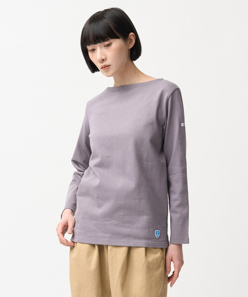 ORCIVAL(オーシバル)の「ORCIVAL | コットンロード ボートネックフレンチバスクTシャツ WOMEN(Tシャツ/カットソー・レディース・パープル/ダークブラウン/ブラック系その他/ブルー系その他5/レッド系その他/グレー系その他2/グレー系その他/グレー系その他3/パープル系その他/ブラウン系その他/ブラック/アイボリー/ホワイト系その他5・2/1)」の11枚目の写真