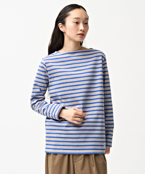 ORCIVAL(オーシバル)の「ORCIVAL | コットンロード ボートネックフレンチバスクTシャツ WOMEN(Tシャツ/カットソー・レディース・パープル/ダークブラウン/ブラック系その他/ブルー系その他5/レッド系その他/グレー系その他2/グレー系その他/グレー系その他3/パープル系その他/ブラウン系その他/ブラック/アイボリー/ホワイト系その他5・2/1)」の8枚目の写真