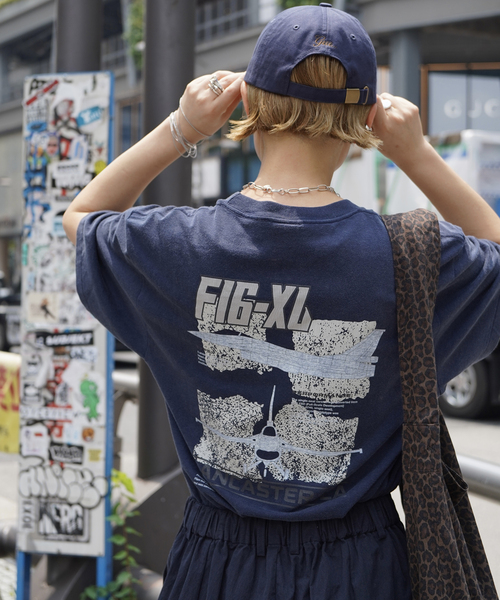JOURNAL STANDARD LUXE(ジャーナルスタンダード ラックス)の「Faded graphic Print T(Tシャツ/カットソー・レディース・ネイビー・FREE)」の2枚目の写真