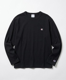 Champion（チャンピオン）の「2026AW Champion/チャンピオン ミニワッペン刺繍クルーネックロンT 長袖 キッズ（Tシャツ/カットソー）」