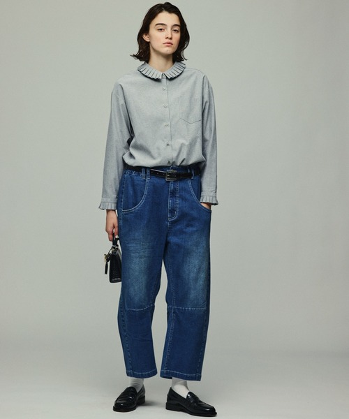 Kelen(ケレン)の「「KELEN / ケレン」ポケットデザイン裏起毛9.5ozデニムパンツ(デニムパンツ・レディース・ブルー/ネイビー・S/M)」の3枚目の写真