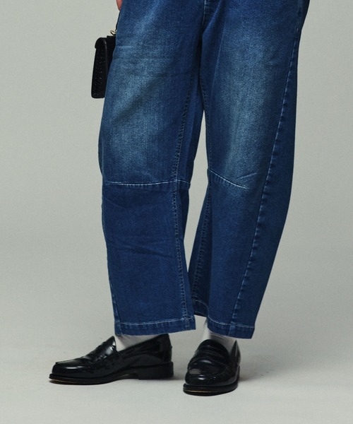 Kelen(ケレン)の「「KELEN / ケレン」ポケットデザイン裏起毛9.5ozデニムパンツ(デニムパンツ・レディース・ブルー/ネイビー・S/M)」の4枚目の写真