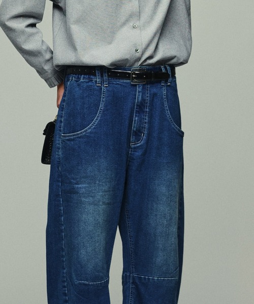 Kelen(ケレン)の「「KELEN / ケレン」ポケットデザイン裏起毛9.5ozデニムパンツ(デニムパンツ・レディース・ブルー/ネイビー・S/M)」の5枚目の写真