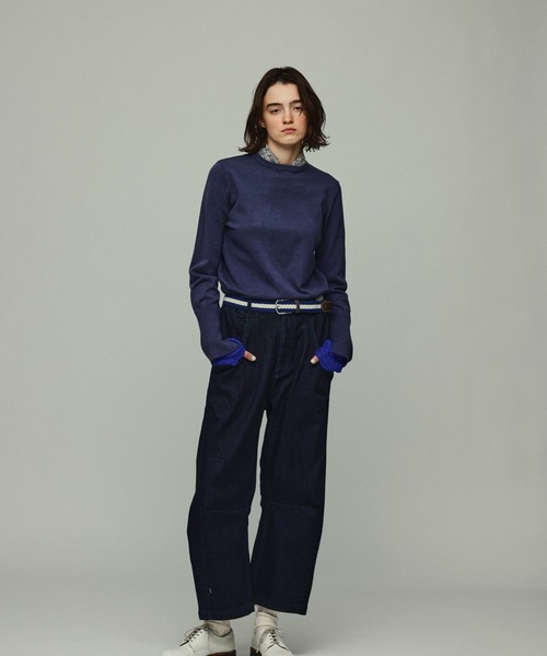 Kelen(ケレン)の「「KELEN / ケレン」ポケットデザイン裏起毛9.5ozデニムパンツ(デニムパンツ・レディース・ブルー/ネイビー・S/M)」の6枚目の写真