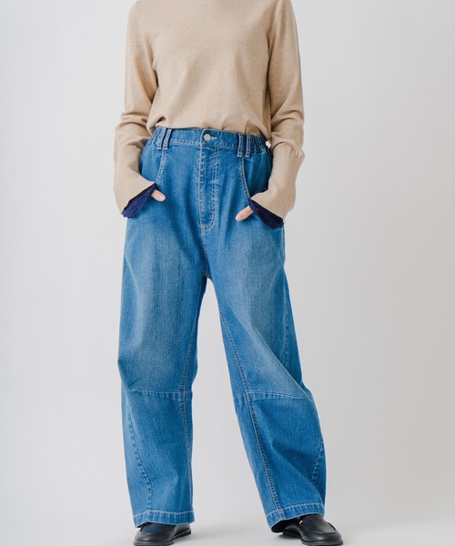 Kelen(ケレン)の「「KELEN / ケレン」ポケットデザイン裏起毛9.5ozデニムパンツ(デニムパンツ・レディース・ブルー/ネイビー・S/M)」の12枚目の写真