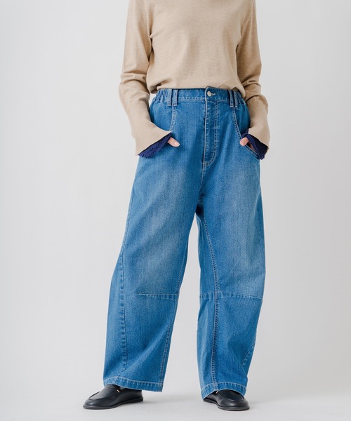 Kelen(ケレン)の「「KELEN / ケレン」ポケットデザイン裏起毛9.5ozデニムパンツ(デニムパンツ・レディース・ブルー/ネイビー・S/M)」の14枚目の写真