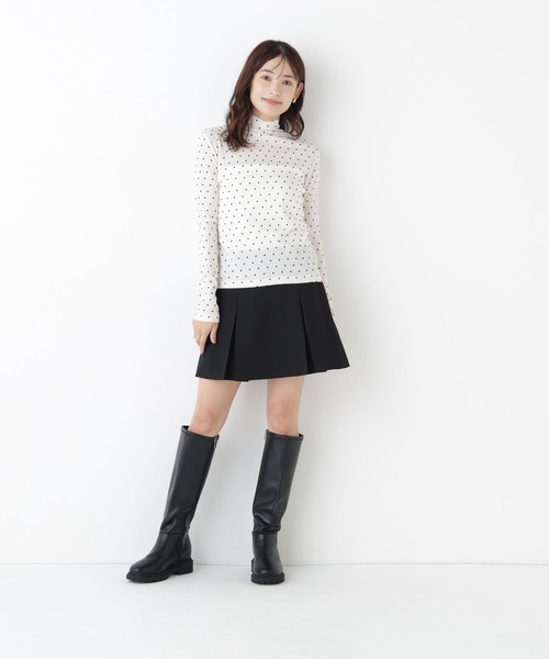 NATURAL BEAUTY BASIC(ナチュラルビューティーベーシック)の「ボックスタックミニスカート(スカート・レディース・チャコールグレー/ブラック・SMALL/MEDIUM)」の13枚目の写真