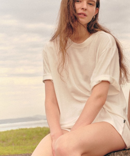 MANASTASH(マナスタッシュ)の「HEMP@by manastash/HEMP S/S DAYS TEE CREW(Tシャツ/カットソー・メンズ・ホワイト/ミント/ライトグレー/モカ/チャコールグレー・MEDIUM/LARGE/X-LARGE)」の2枚目の写真
