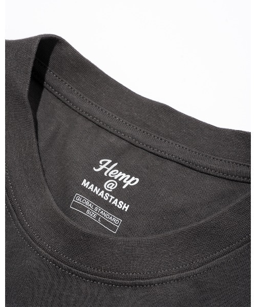 MANASTASH(マナスタッシュ)の「HEMP@by manastash/HEMP S/S DAYS TEE CREW(Tシャツ/カットソー・メンズ・ホワイト/ミント/ライトグレー/モカ/チャコールグレー・MEDIUM/LARGE/X-LARGE)」の6枚目の写真