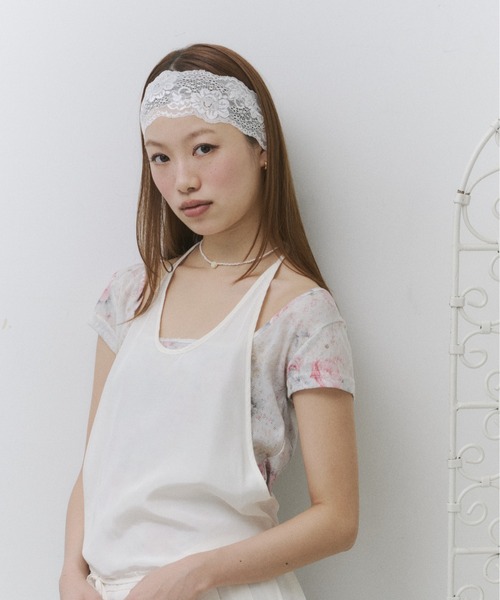thinkto(シンクト)の「スクエアネックフラワーT(Tシャツ/カットソー・レディース・ホワイト・FREE)」の3枚目の写真