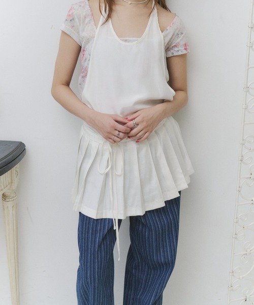 thinkto(シンクト)の「スクエアネックフラワーT(Tシャツ/カットソー・レディース・ホワイト・FREE)」の13枚目の写真