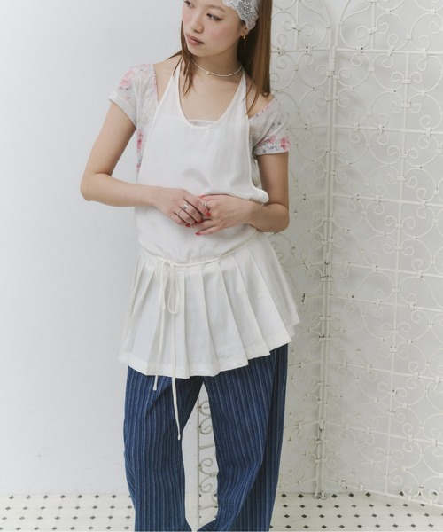 thinkto(シンクト)の「スクエアネックフラワーT(Tシャツ/カットソー・レディース・ホワイト・FREE)」の16枚目の写真