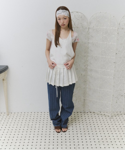 thinkto(シンクト)の「スクエアネックフラワーT(Tシャツ/カットソー・レディース・ホワイト・FREE)」の18枚目の写真