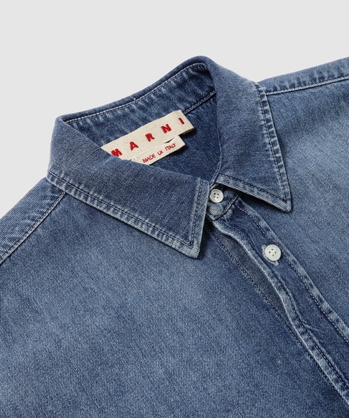 MARNI(マルニ)の「WASHED DENIM / ロングスリーブシャツ(シャツ/ブラウス・メンズ・ブルー・46(M)/48(L))」の3枚目の写真