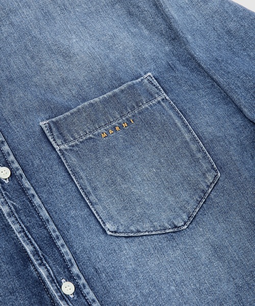 MARNI(マルニ)の「WASHED DENIM / ロングスリーブシャツ(シャツ/ブラウス・メンズ・ブルー・46(M)/48(L))」の7枚目の写真