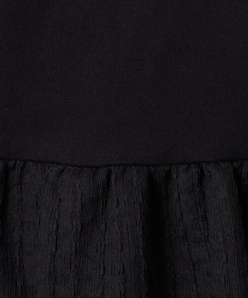 SHOO・LA・RUE(シューラルー)の「【S-LL】自然に体型カバー 裾切替 ペプラム刺繍Tシャツ(Tシャツ/カットソー・レディース・ホワイト/ブラック/ブラウン系/イエロー系その他・01/02/03/04)」の10枚目の写真