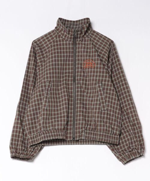 VANS(バンズ)の「VANS ヴァンズ W CHECK ZIP BLOUSON アウター 126K3090801 ABC-MART限定 ORANGE(その他アウター・レディース・オレンジ・SMALL/MEDIUM)」の1枚目の写真