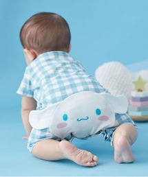sanrio（サンリオ）の「おしりフェイス前開き半袖カエルロンパース【サンリオ】（ロンパース）」